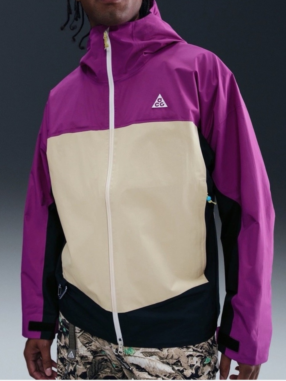 NWT Nike Mens ACG MORPHO
STORM-FIT ADV RAIN Multi Color
JACKET Sz M